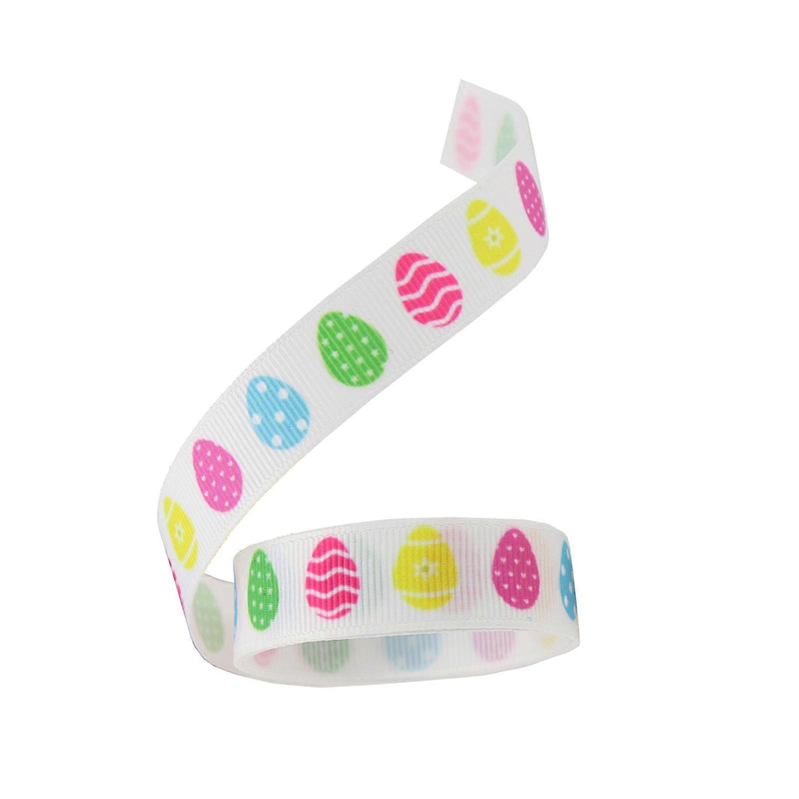 Easter Ribbon Fabric Ribbon Easter Decor Polyester Spring Decorative Wrapping
