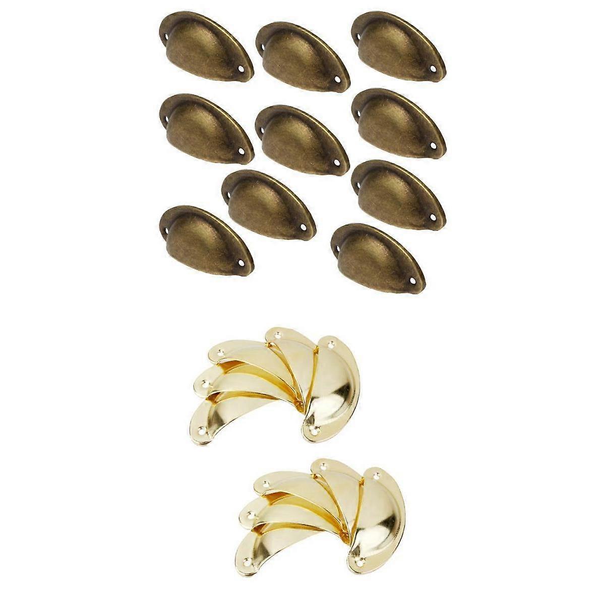 20set 3in Retro Half Round Shape Pull Handle Door Hardware