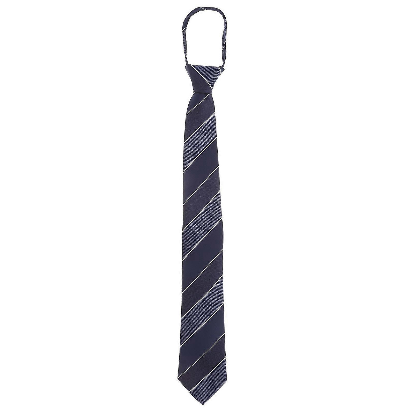 Zipper Men Necktie with Stylish Stripes, Ideal for Modern Gentlemen