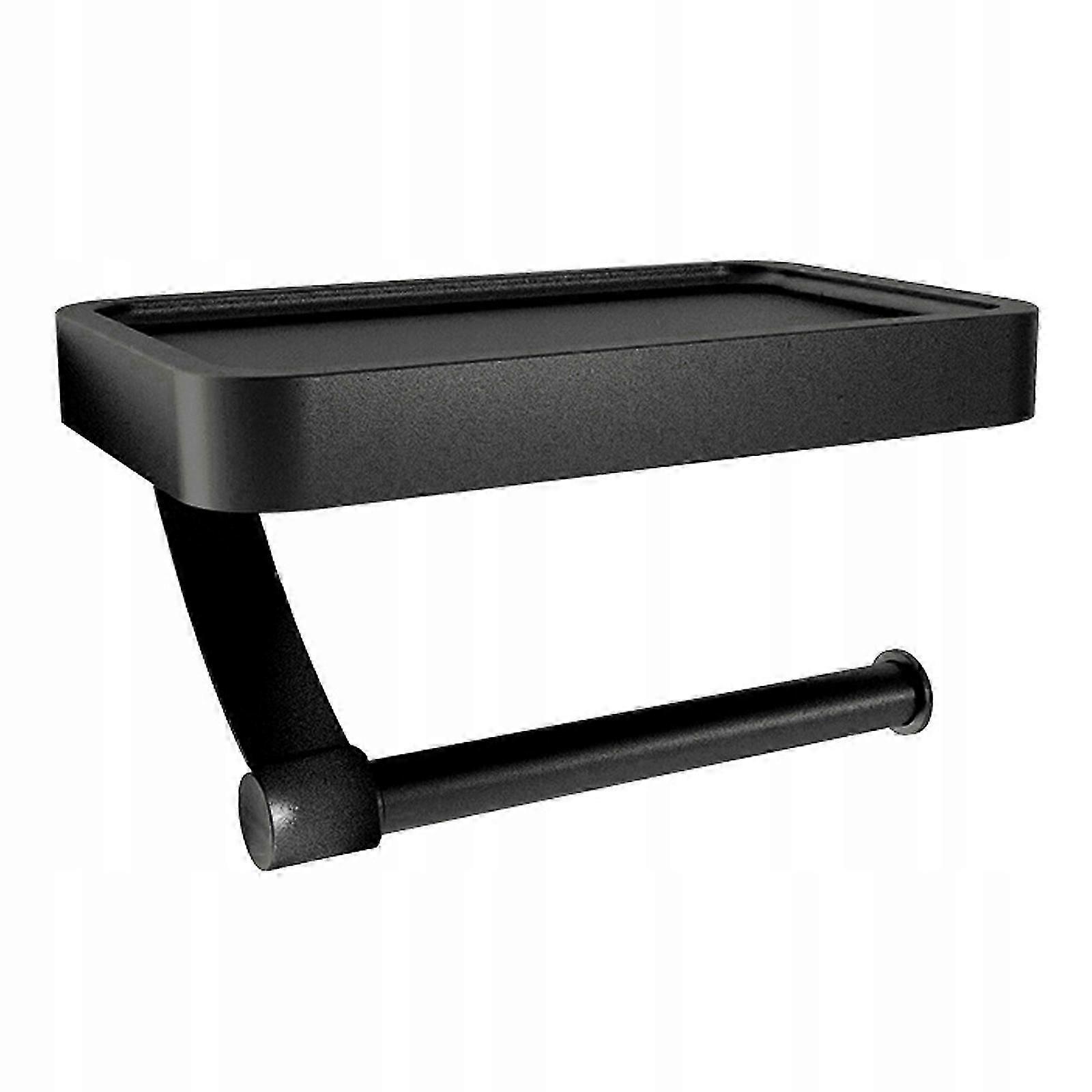Toilet Roll Paper Holder With Cellphone Shelf