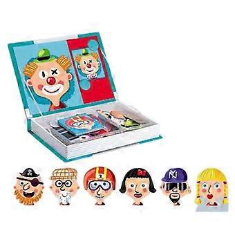 Magnetic Book Toy Brain Game Portable Multifunctional Table Game Matching Shape for Creative Kids Gift