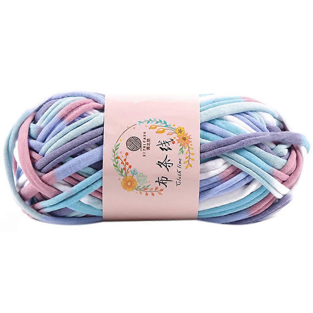 Thick Mixed Candy Colorful Polyester Weaving Yarn Hand-Knitted Crochet Thread  Red