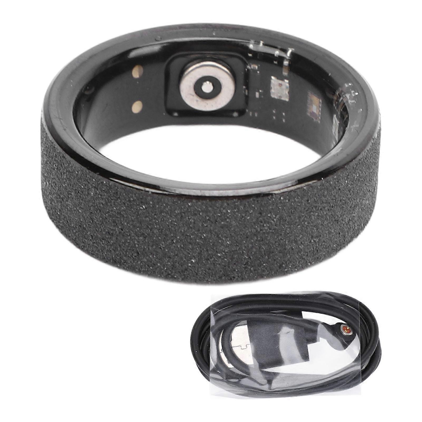 Smart Ring Sleep Tracker, IP68 Waterproof, Magnetic Fast Charging, Health Tracker, Frosted Fitness Tracker Ring for Android for iOS 10#