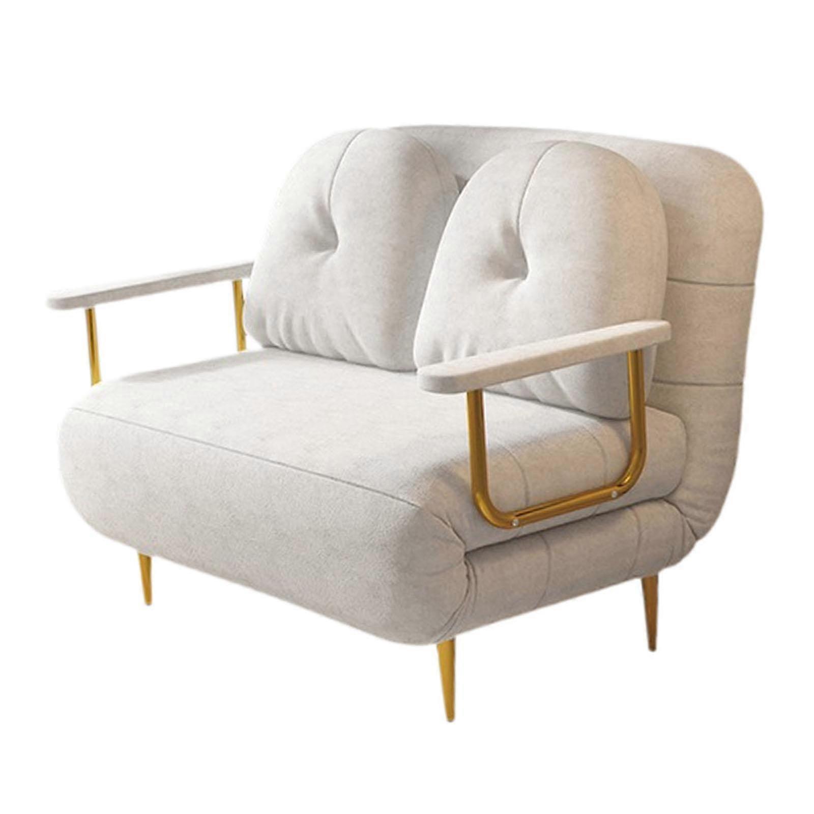 白の自宅のリビングルームやバルコニー用のモダンで快適な折りたたみ式ソファベッド