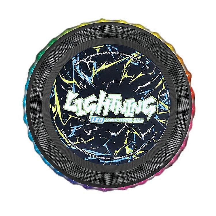 LZ102B / C 23cm LED Light Up Flying Disc Rechargeable 3-Color LED Outdoor Sports Interactive Toy, Size S