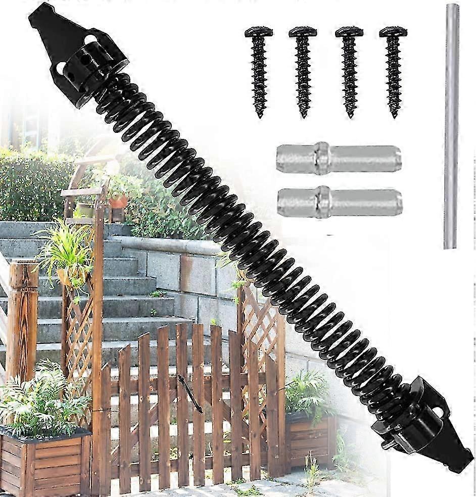 14 Inch Adjustable Spring Gate Closer Carbon Steel Garden Gate Closer for House Doors and Farm Fences