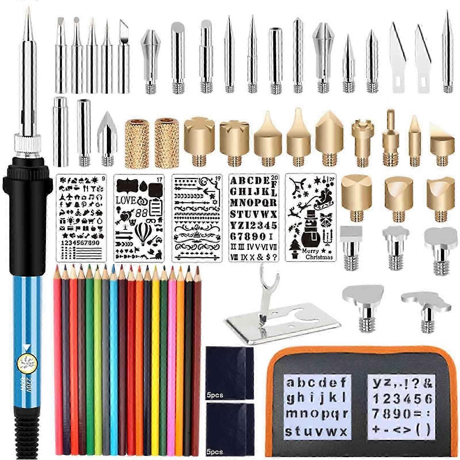 2025 Comprehensive 71PCS Wood Burning Kit for Embossing, Carving & DIY Craft Projects