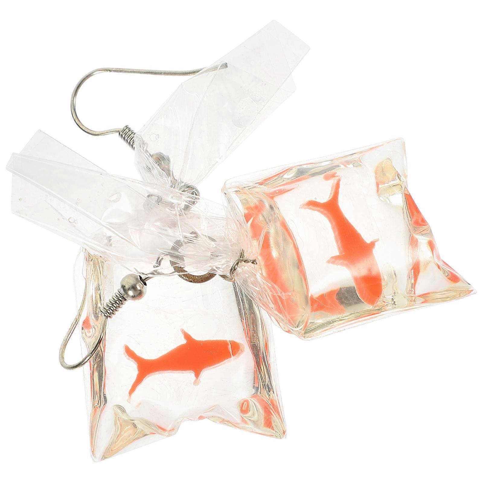 Unique Carp Shape Resin Earrings with a , Enhance Your Style Today