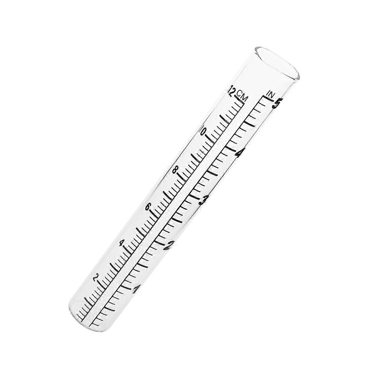 Precision Rainfall Test Tube in Glass, Marked with Scales for Farming and Research