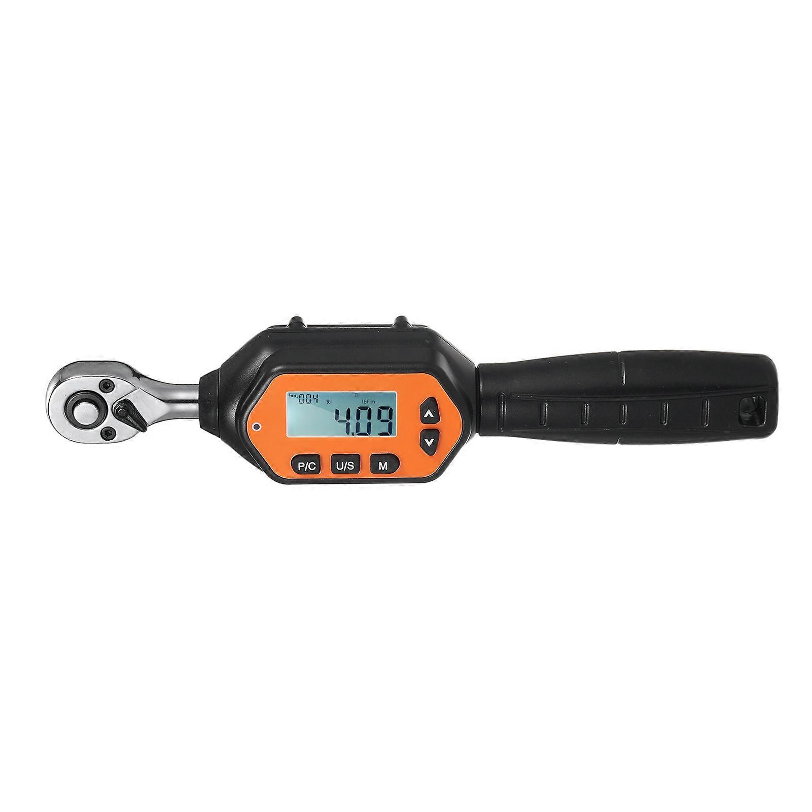 EWM-R-30 1/4'' Drive Mini Digital  Wrench Handheld Portable Digital  Wrench Large Screen with Backlight Sound LED Alarm Real-time Peak Preset Mode 3 