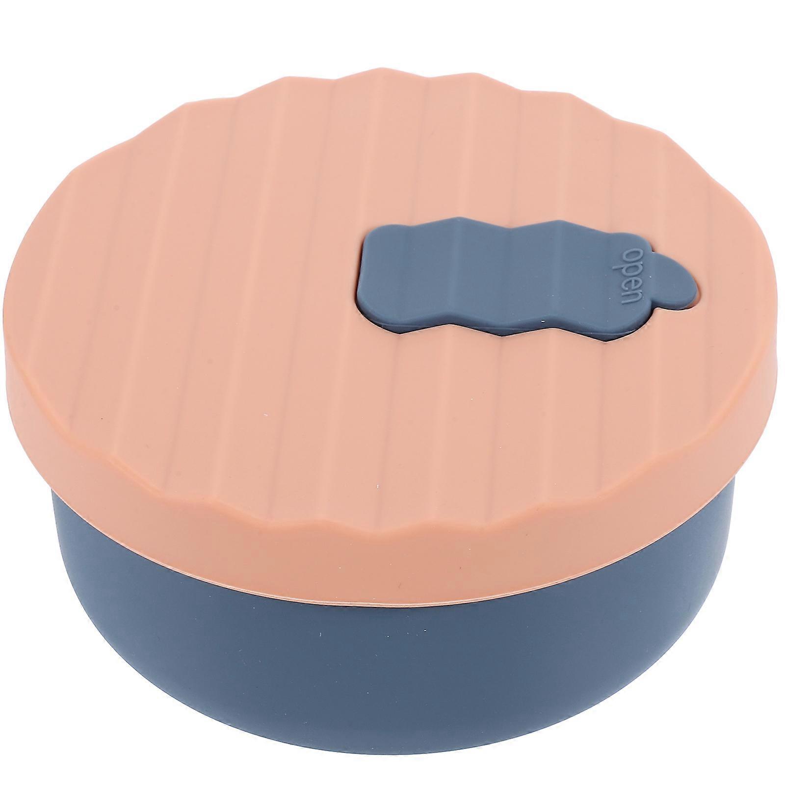 Travel Soap Box Silicone Soap Case Keep Dry Simple Design Blue Organize Home Organization 1Set