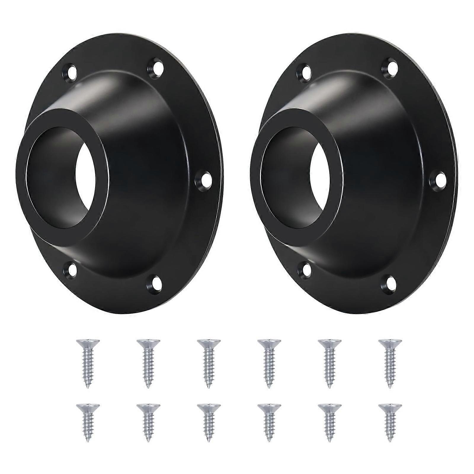 2Pack RV Table Base Mount Aluminum Alloy Camper Table Base Mount with Screws for Mounting Both Ends of Table Pole Fixed Table Bottom and Floor Easy t