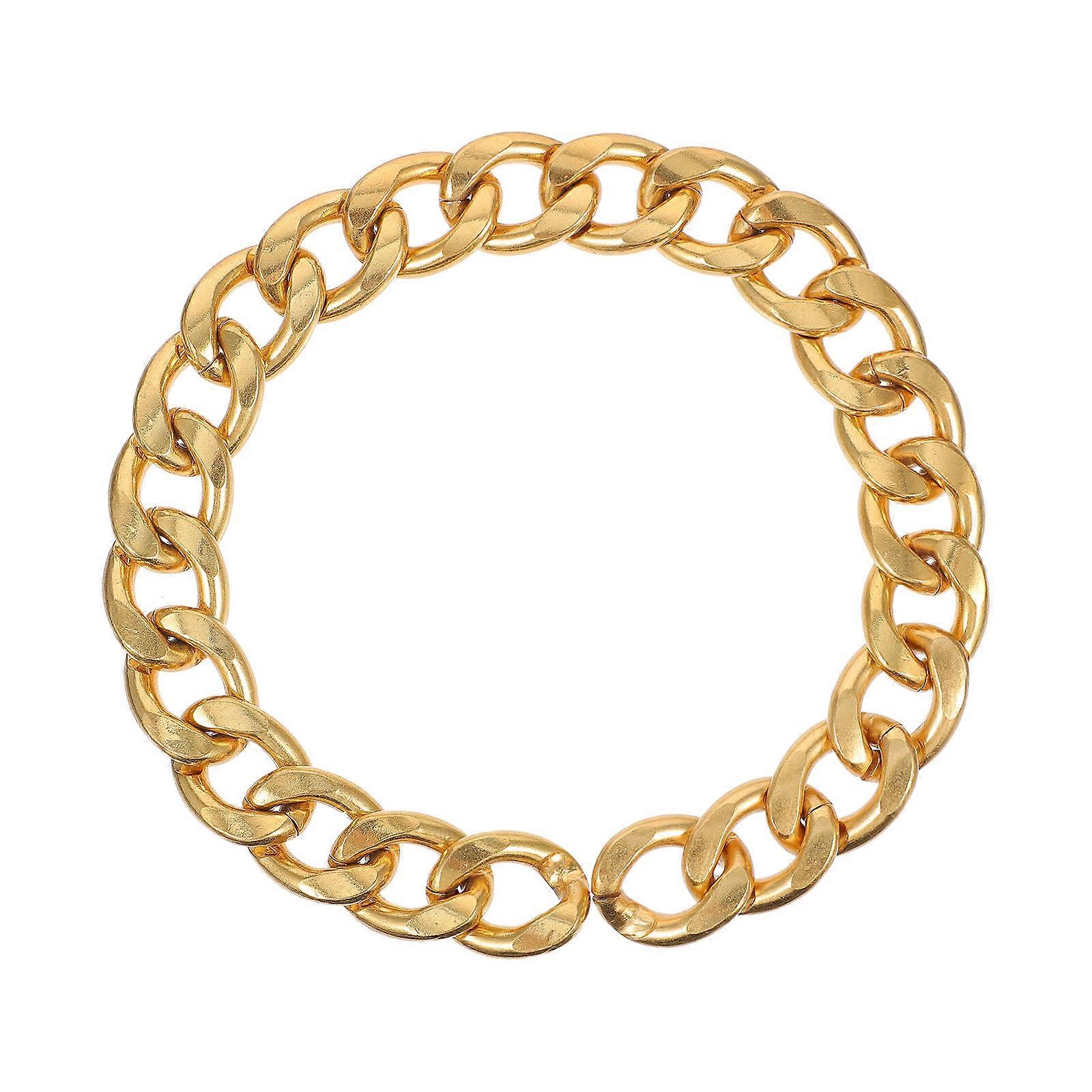 Golden Aluminum Bag Chain for Handbag Clutches Handle Replacement with Metal Hardware Decorative