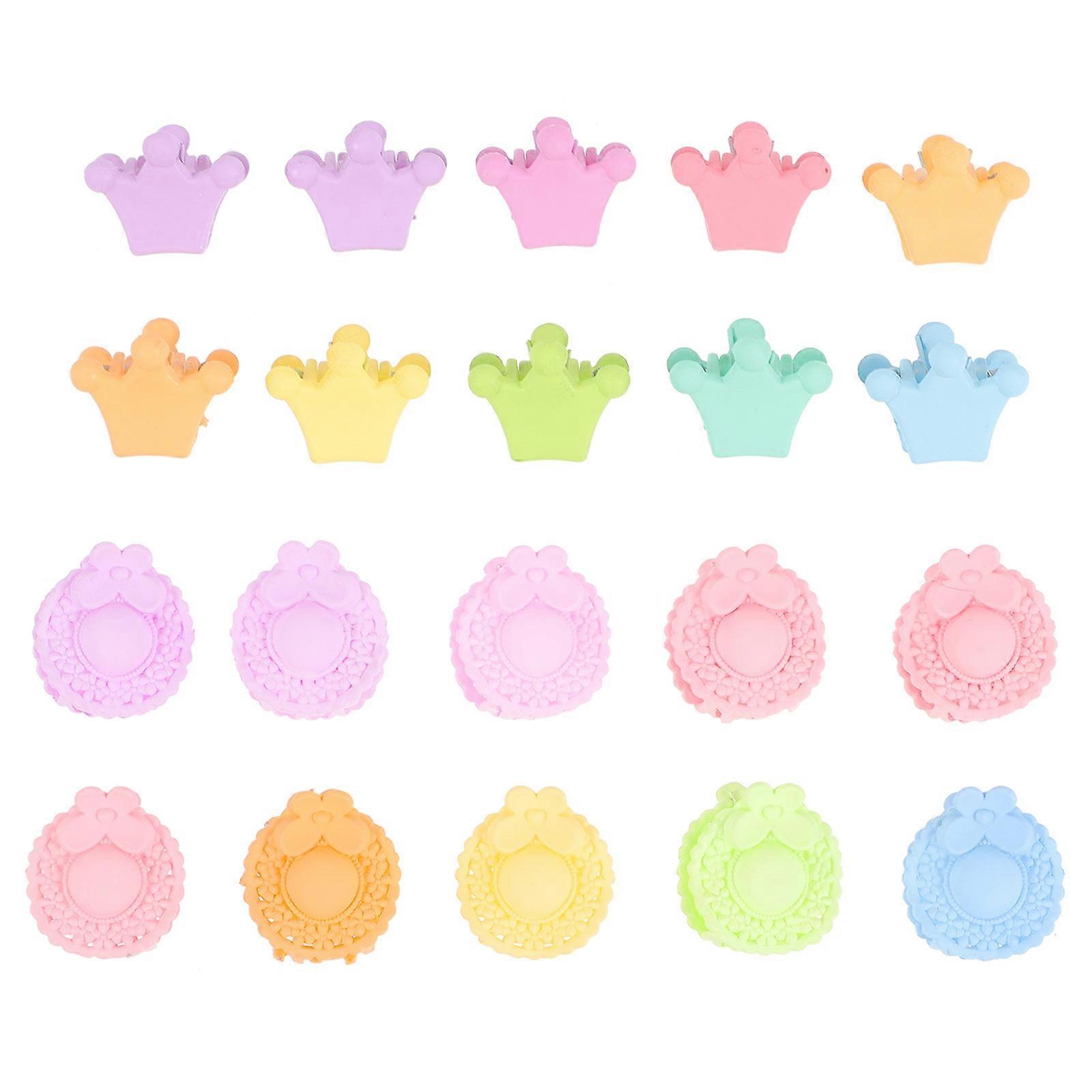 Hårklemmer for småjenter i assorterte farger, 20 stk.