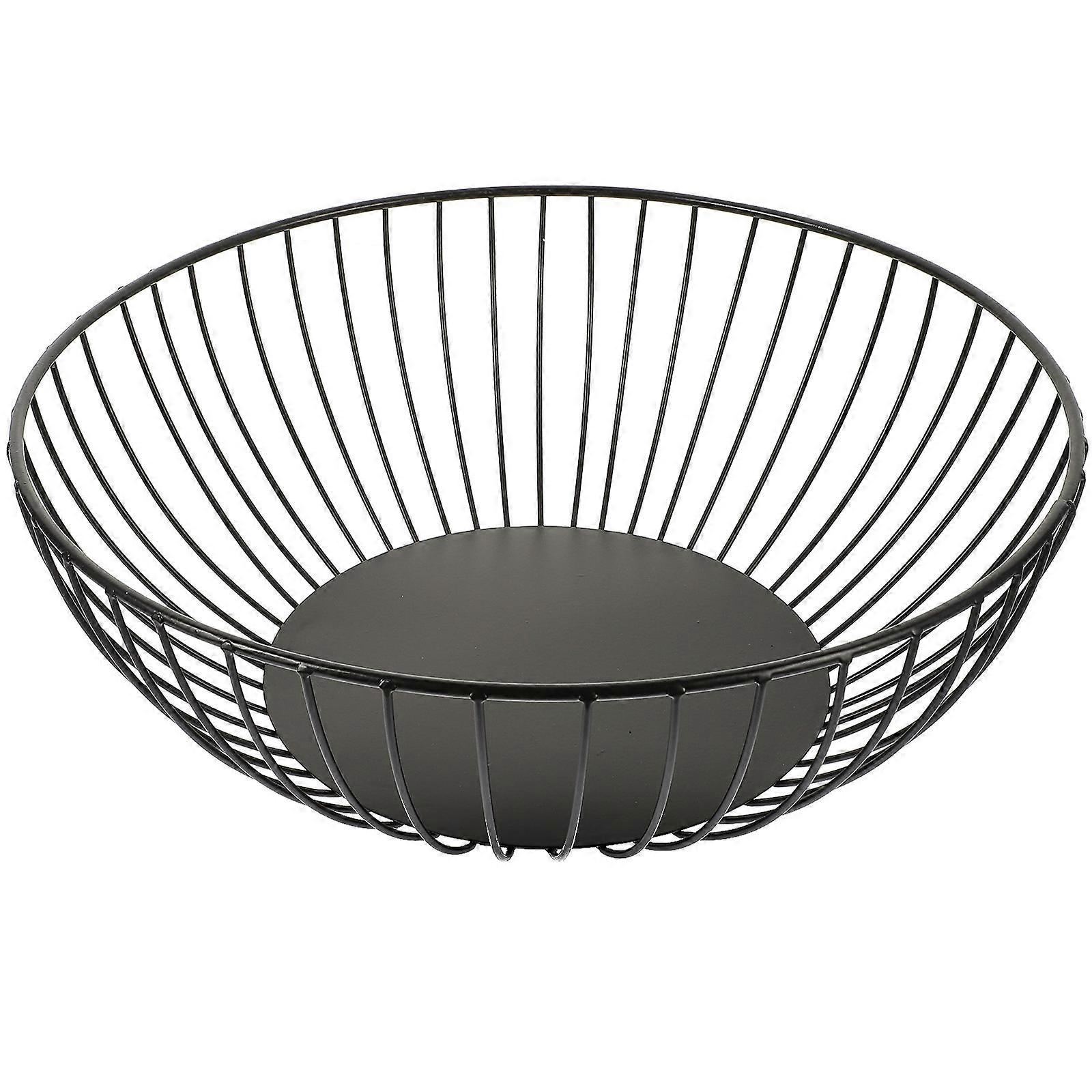 Snack Basket Metal Serving Picnic Use Iron Low Profile Decor 1Pack