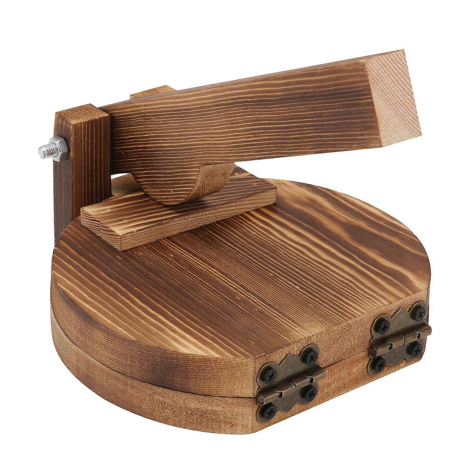 1pc Wooden Dumpling Pressing Tool for Kitchen and Home