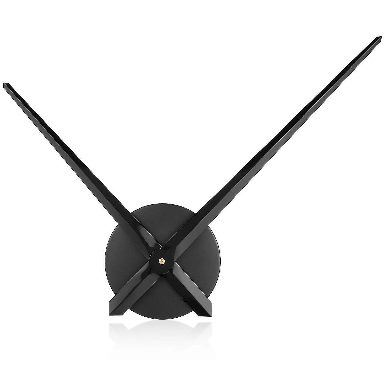 Clock And Watch Hands Large Cross Stitch Clock Black Home Decor Modern Simple 3D Hands Quartz Clock Mechanism 1Pcs