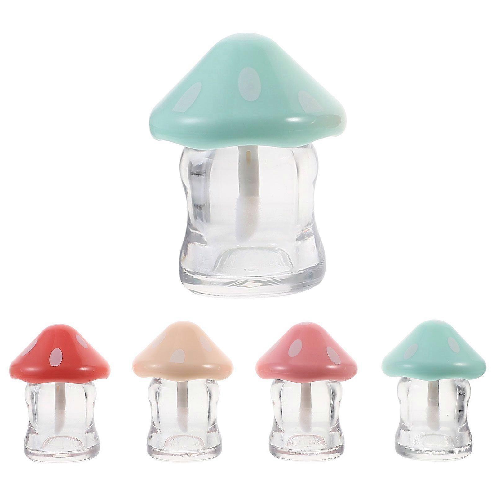 5stk champignon lipgloss rør læbestift lipgloss rør med tryllestav lipgloss forsyninger