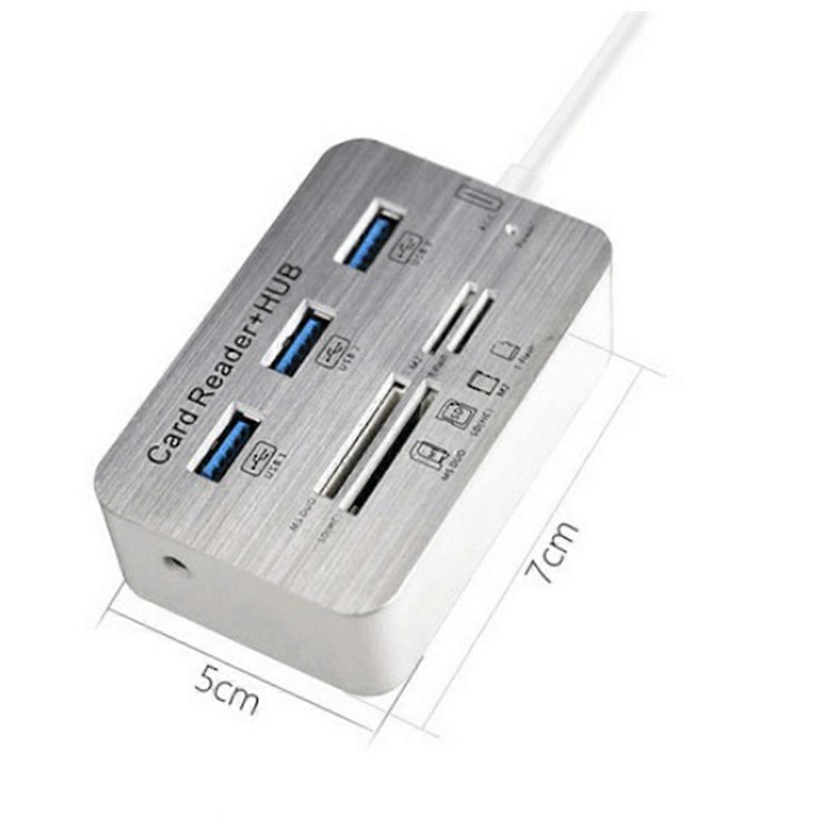 2X USB HUB 3.0 USB Splitter 3 Ports Extensor Multi USB Extension Multiple 3 0 Hub SD Card Reader USB