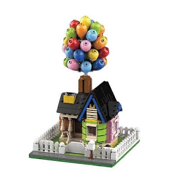 Building Blocks House Balloon Flying House Global Story Overall Sculpture Modular City Building Blocks