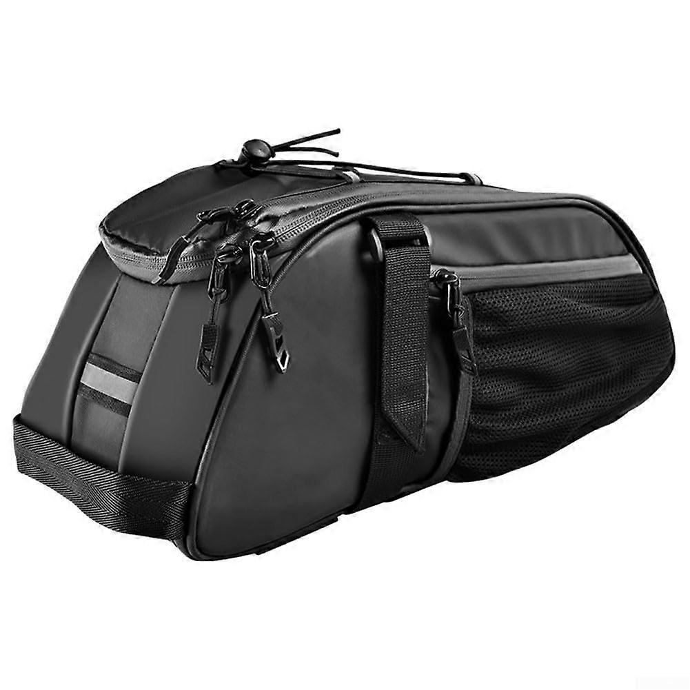 Reflective bicycle saddle bag with large capacity and 600D Oxford fabric material