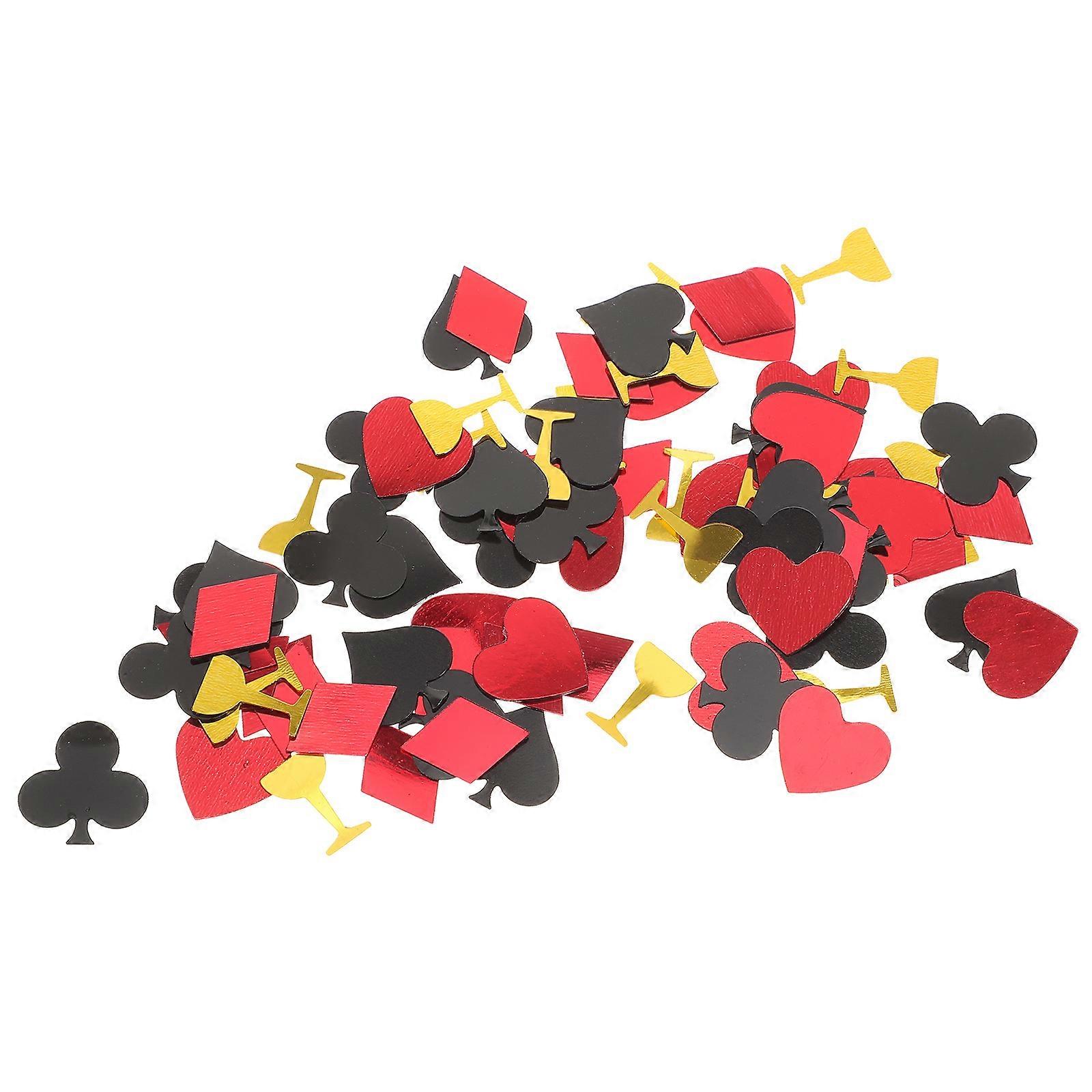 Theme Plastic Confetti Las Vegas Party Supplies Assorted Color Round Party Style Table Confetti 1Pack