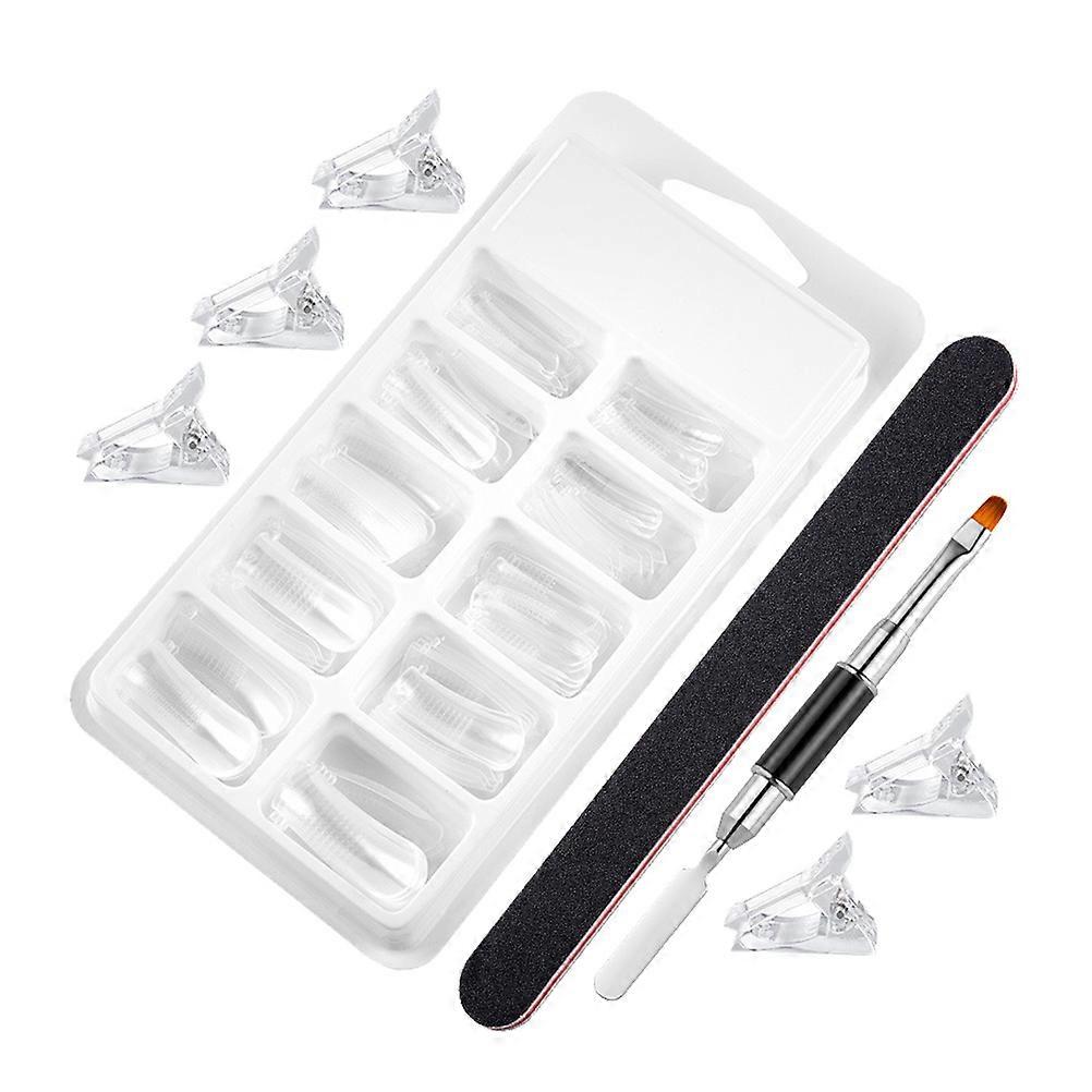 Nail with 1 Set Manicure Tools for DIY False Nails Plastic Assorted Color