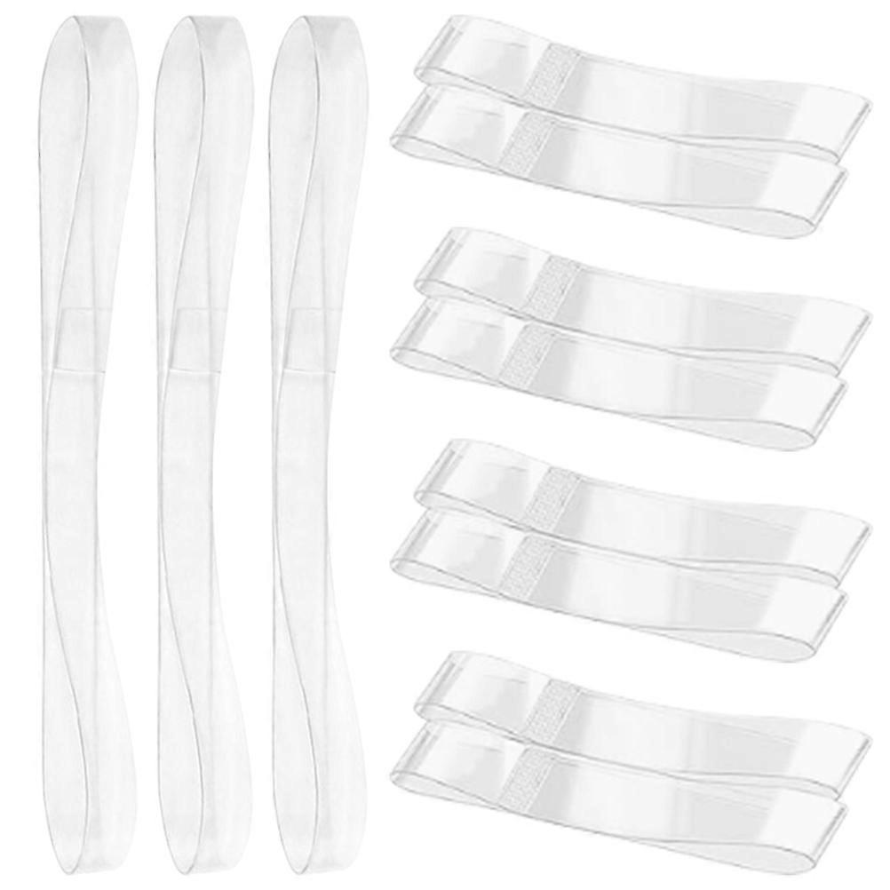 Detachable Shoe Straps Clear Tpu Anti Slip Comfortable Wearing Experience 20Pcs