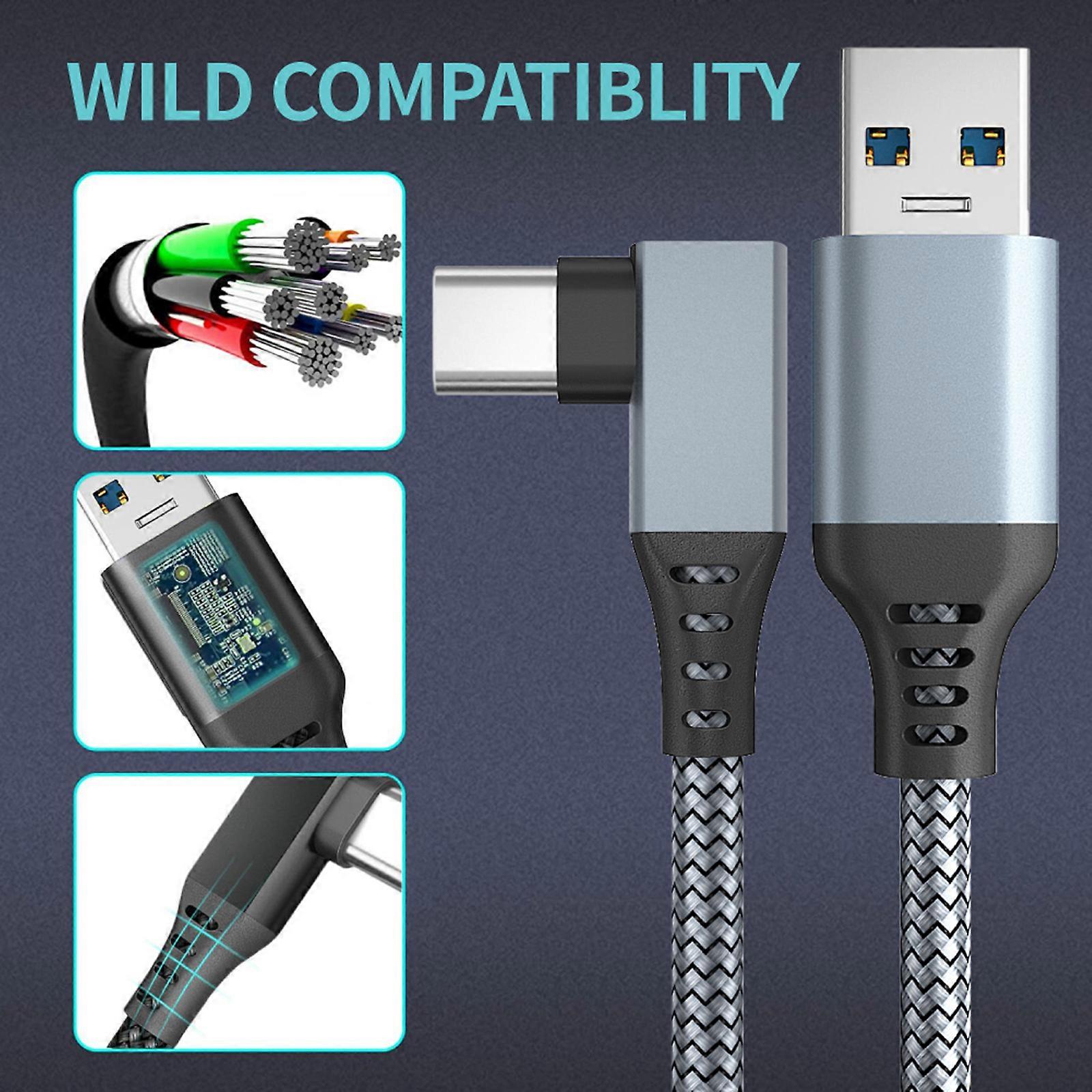 VR Link Cable 5Gbps High-Speed Data & 60W Charging for Seamless VR Headset Gaming