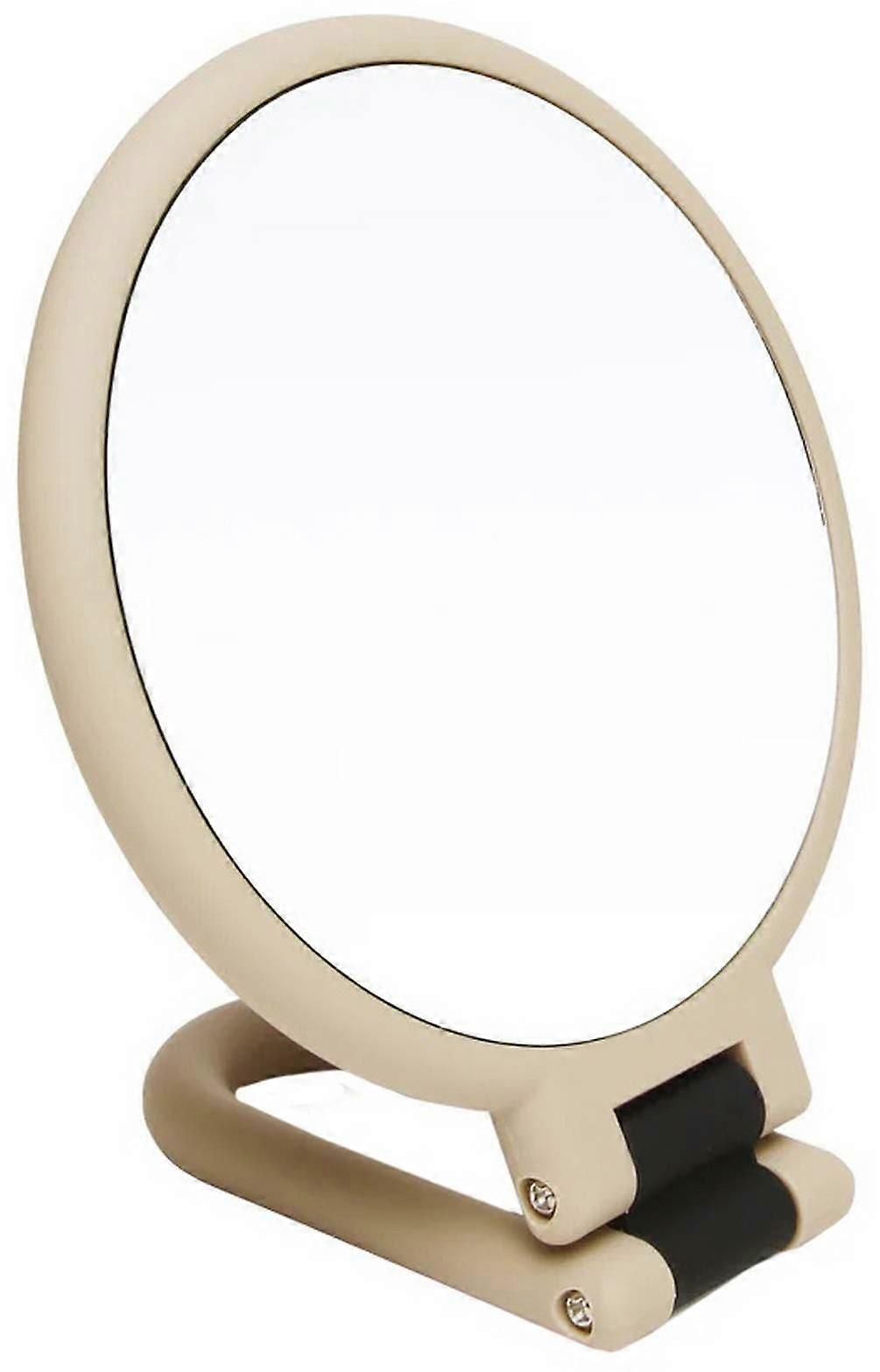Alice Wheeler London Soft Touch Hand Mirror - Stone Beige