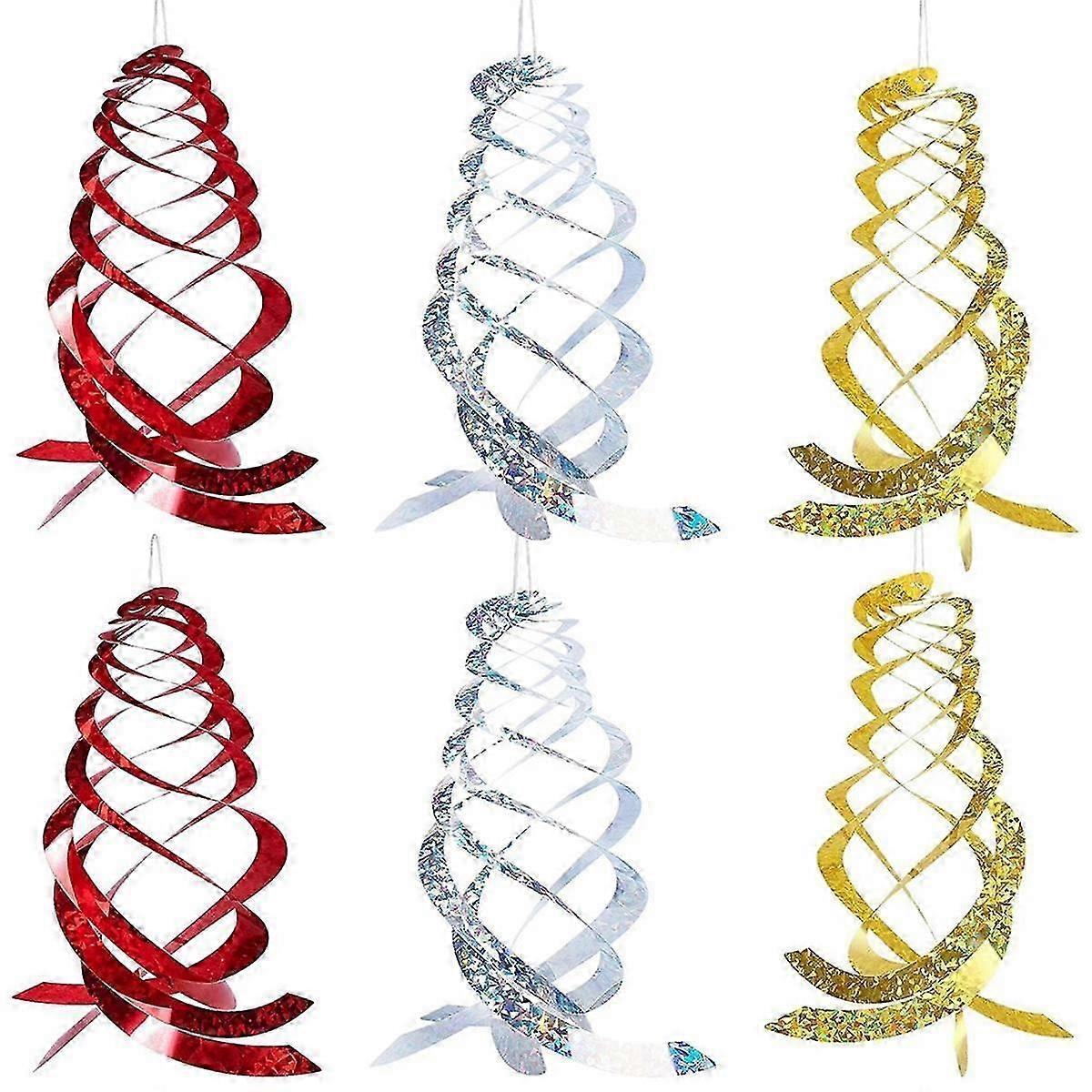 Bird Repellent Spiral Reflector - Reflective Rotator for Outdoor Gardens, Yards and Lawns