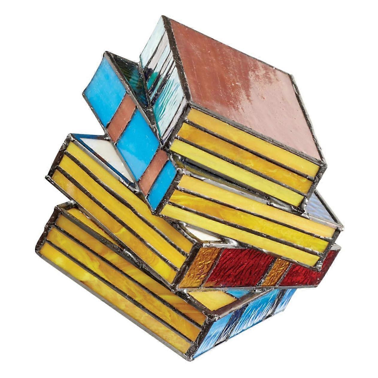 Retro Desk Lamp White PVC Plastic Living Room Table Lamp Stackable Printed Nightstand Light Large Desk Lighting