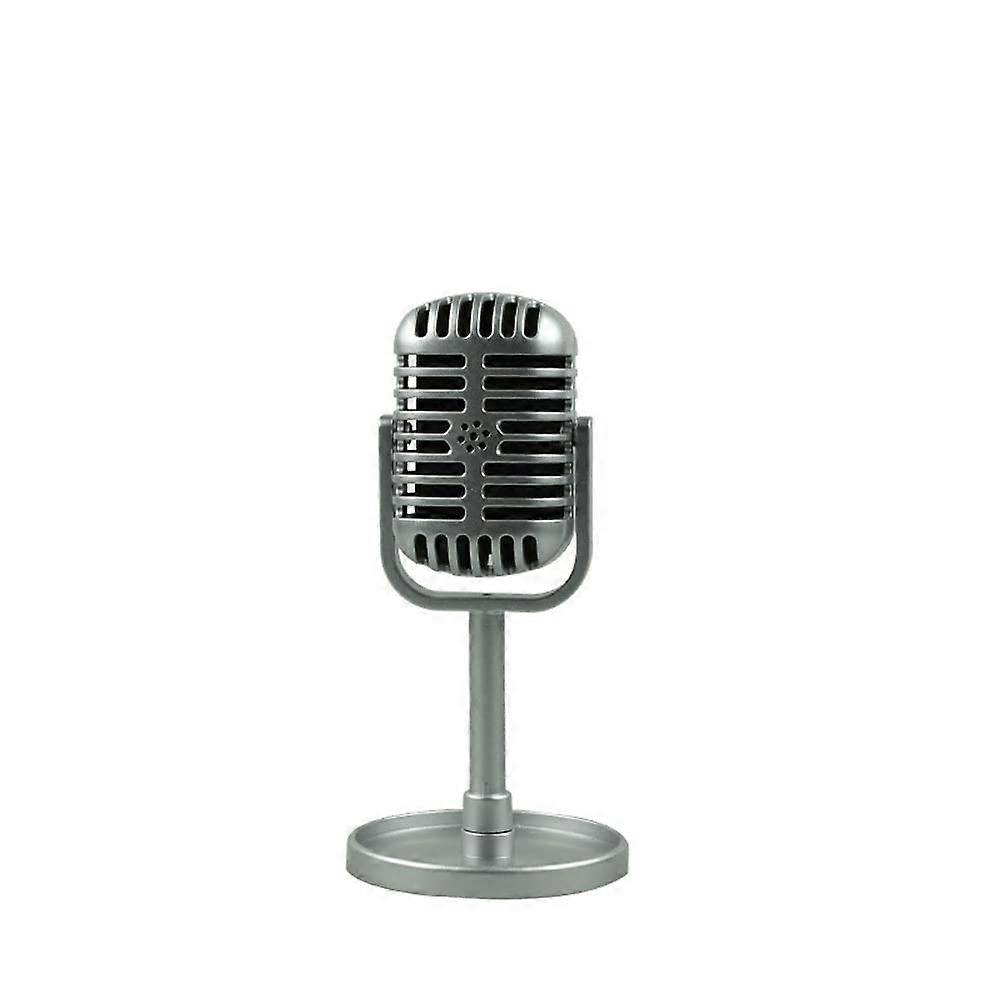 Performance Stage Simulation Props Vintage Microphone Classic Vocal Style Microphone Props Photo Props