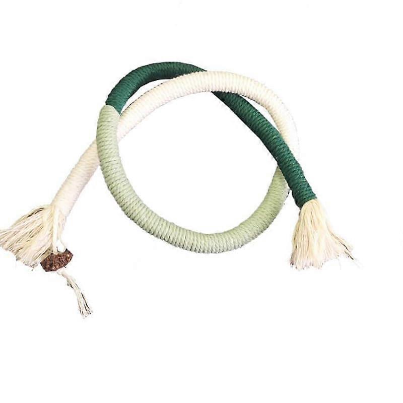 Cat String Toy Interactive Cat Scratching Toy Made of Cotton Rope BiteResistant Chew Toy for Cats Pet Teaser Wand String Rope (A4)