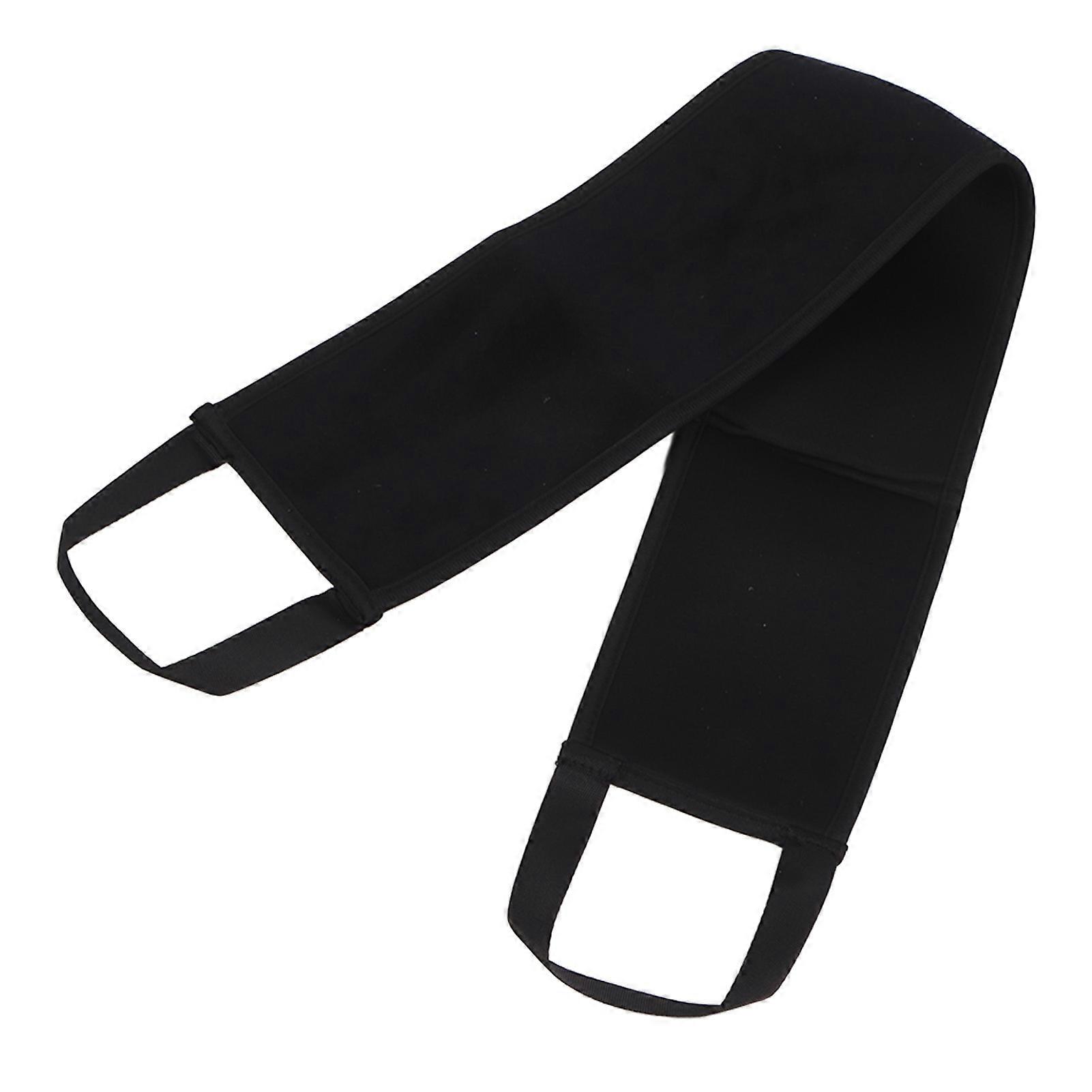 Self Tanning Back Strip Tanning Mousse Applicator Black Flocking Strip for Self Sunless Tanner 