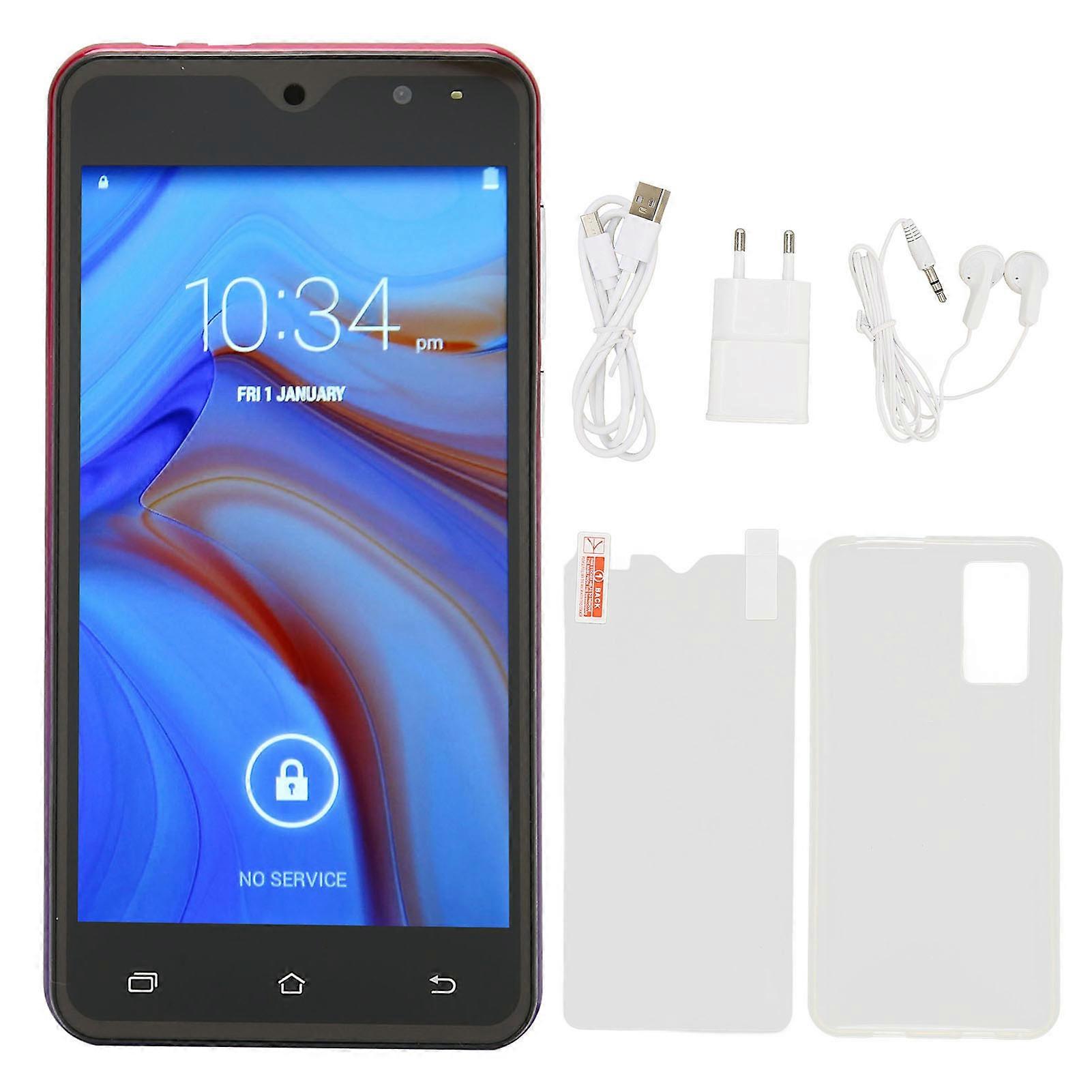 5in Android 11 Smartphone: 8 Core, 4800mAh, Dual SIM, 5MP+8MP Cameras, 2GB RAM, Purple