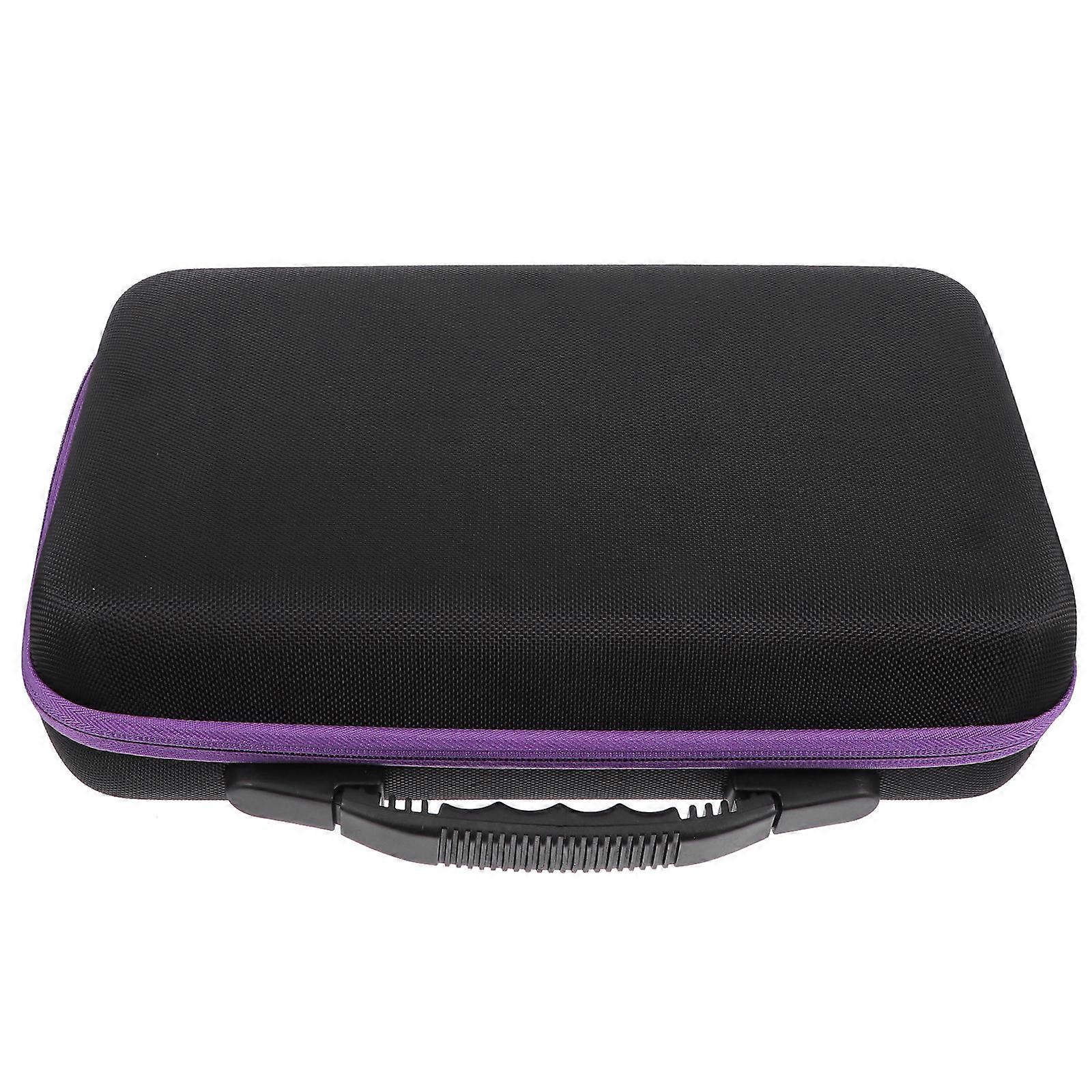 Purple Essential Oil Storage Bag with EVA and Patent for Safe Transport and Display 60 Bottles