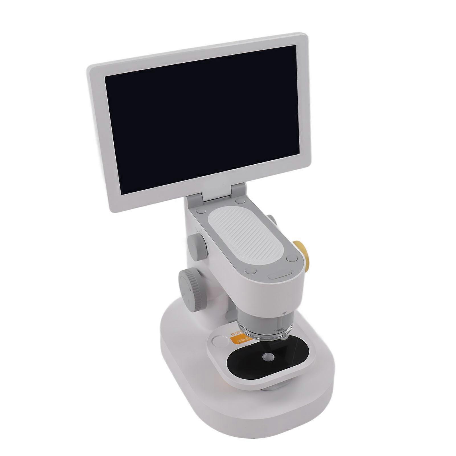 Digital Microscope 100X-1200X LED Light 4000mAh White Kit