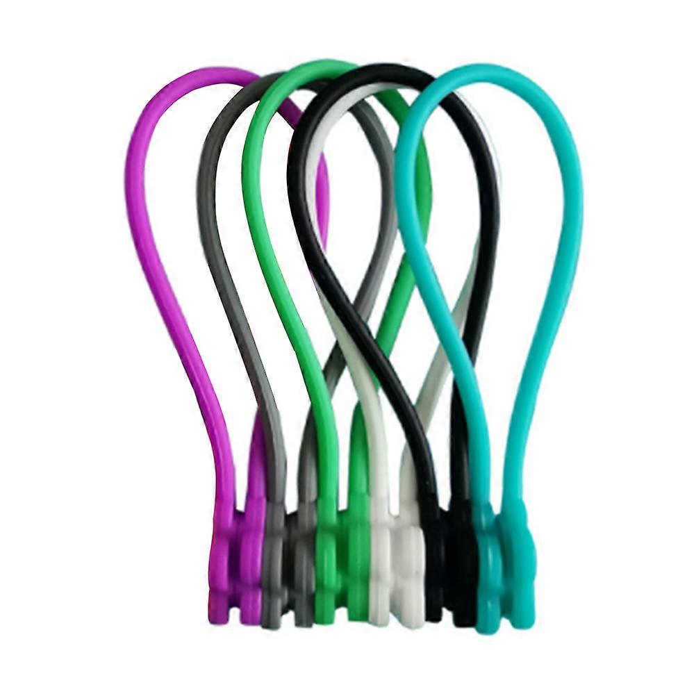 6pcs Magnetic Silicone Earphone Cable Organizer Holders for Cord Management – Compact & Lightweight for Travel, School, Home, and Office Use