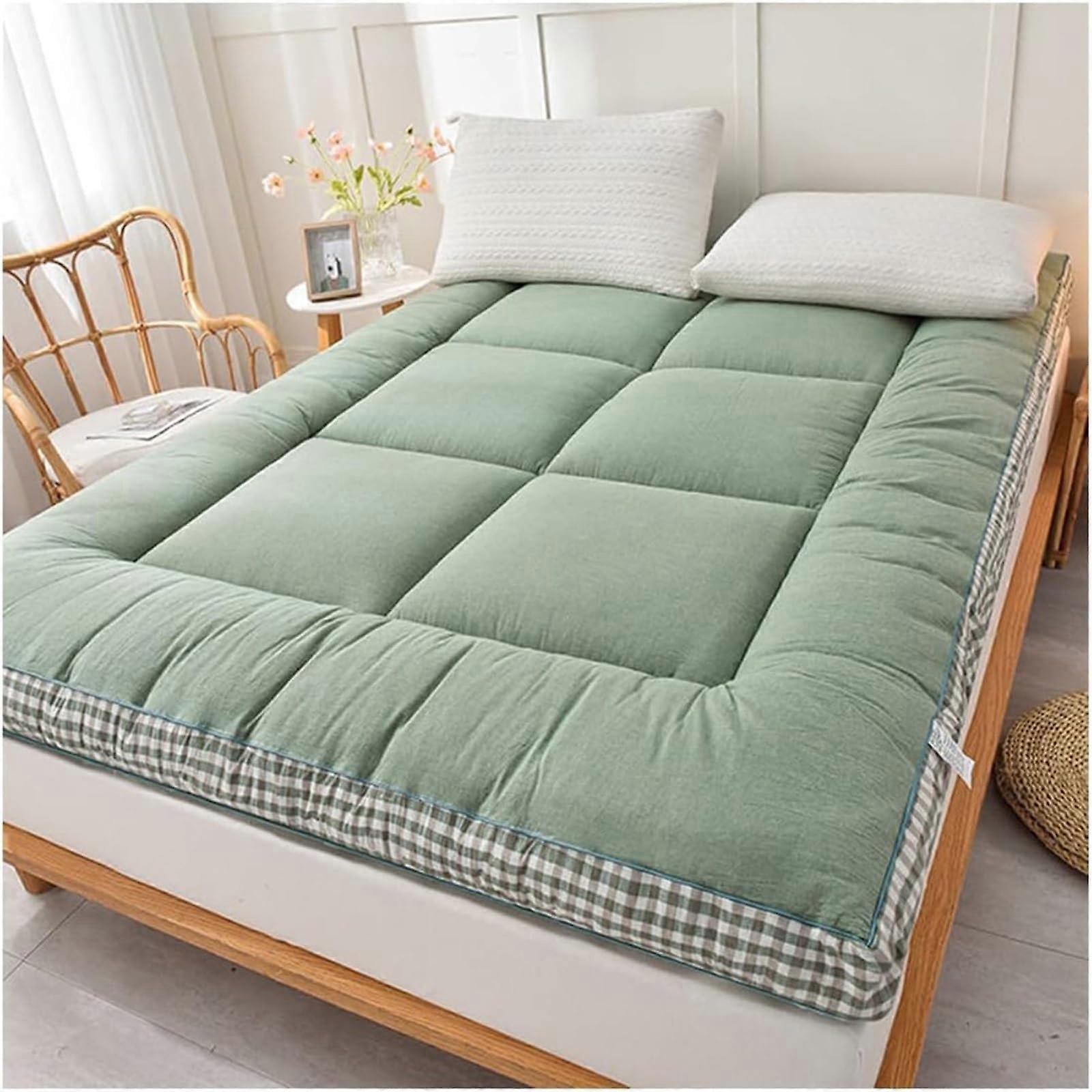 Japanese futon mattress, skinfriendly, portable, rollable, thick, double bed, queensize bed, 120 x 200 cm (color: gray) G 120*200cm