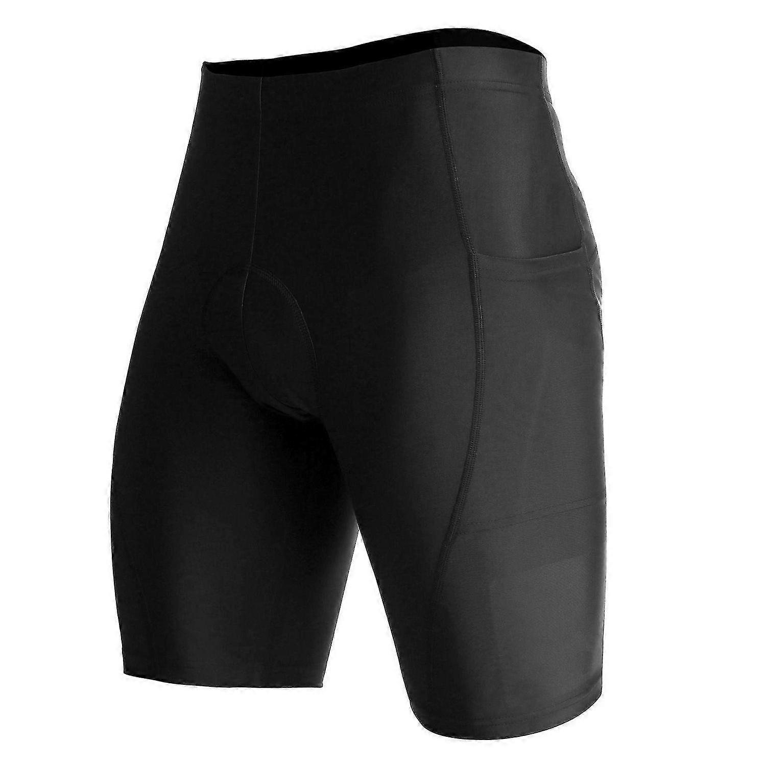 Lixada Men Cycling Shorts Breathable Quick Dry Padded Bicycle Riding Biking Shorts Tights with Pockets