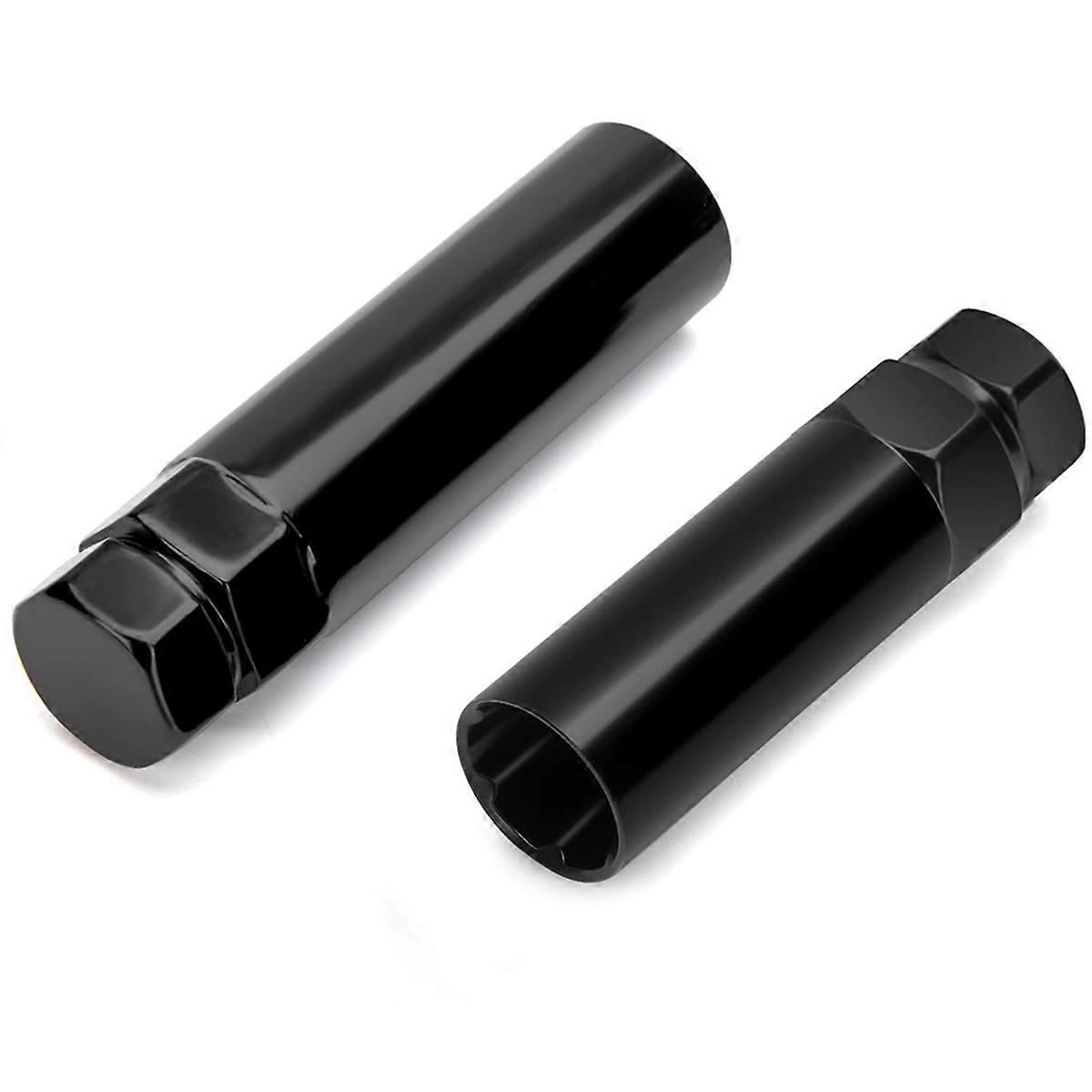 Small 6 Spline & 7 Spline Sockets Fuel Rim Lug Nut Key Wrench for Aftermarket Lugnuts 14x1.5, 14x2.0, 12x1.5, 12x1.25