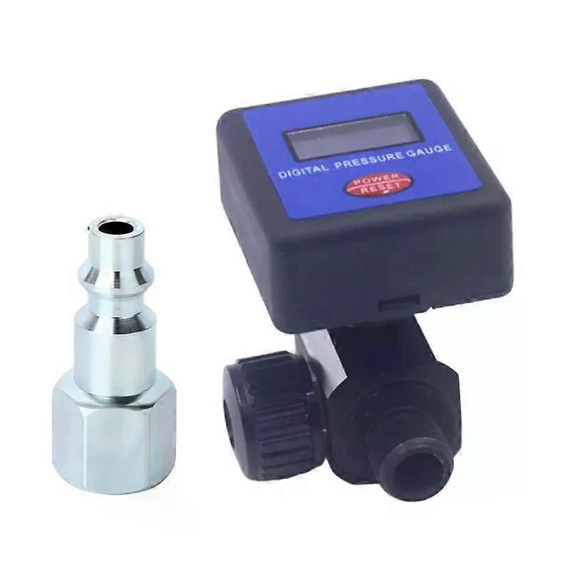 Digital Pressure Gauge 1/4NPT Accurate Regulator with DigitalGauge Up to 145PSI Paint Guns Air Pressure Regulator