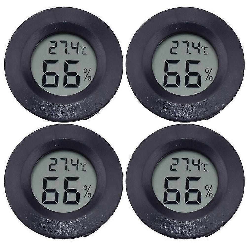 4 PC Indoor Humidity Meter Humidifiers Dehumidifier Meter Digital Thermo Hygrometer Reptile