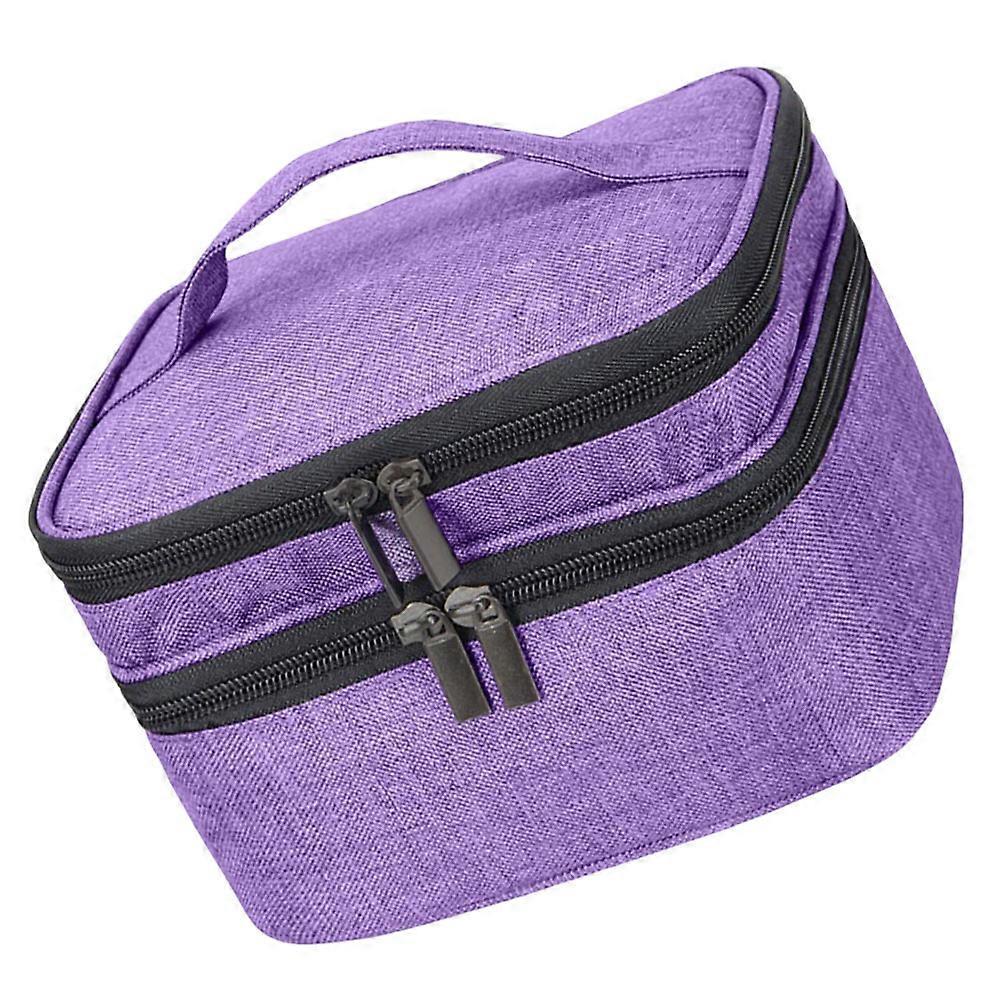 Fragrance Oils Holder Essential Oils Carrying Case 25x22cm Polyester Portable Protective 1Set