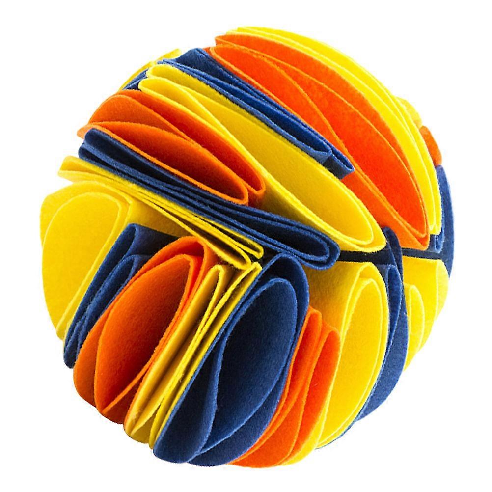 Langsam fütternder Schnüffelball für Hunde Interaktiver Puzzle-Futterautomat mit waschbarem Tuch zur Förderung und geistigen Stimulation