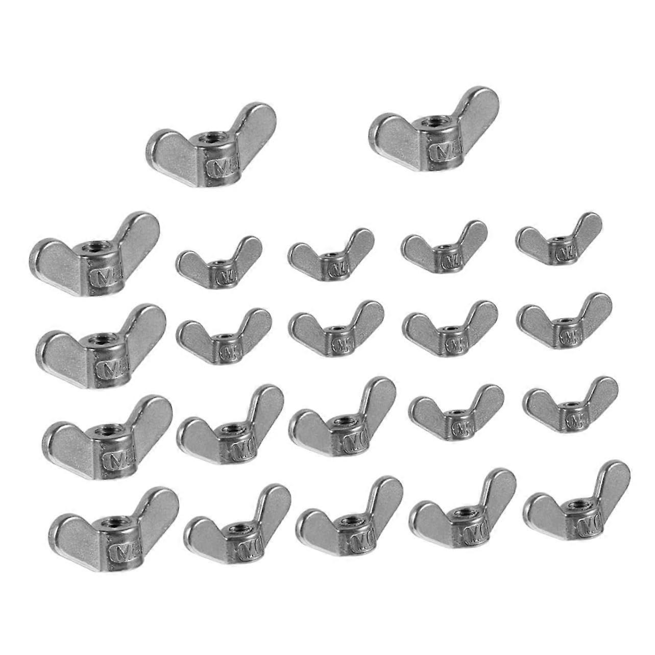 Toggle Screws Nut Tool Wings for Drywall - Pack of 24 Stainless Steel Hardware for Pop-Up Campers and Caravans