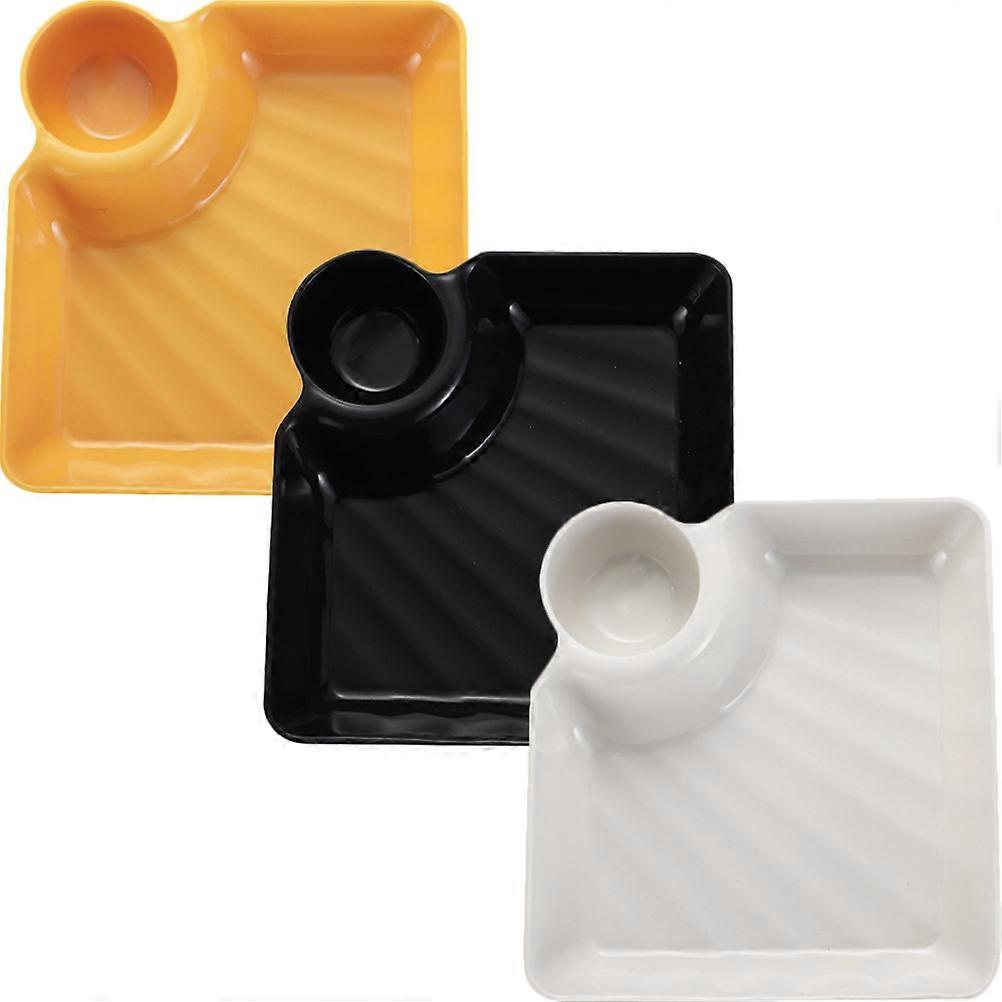 3Pcs Square Trays for Food Serving French Fries Restaurant and Home Use