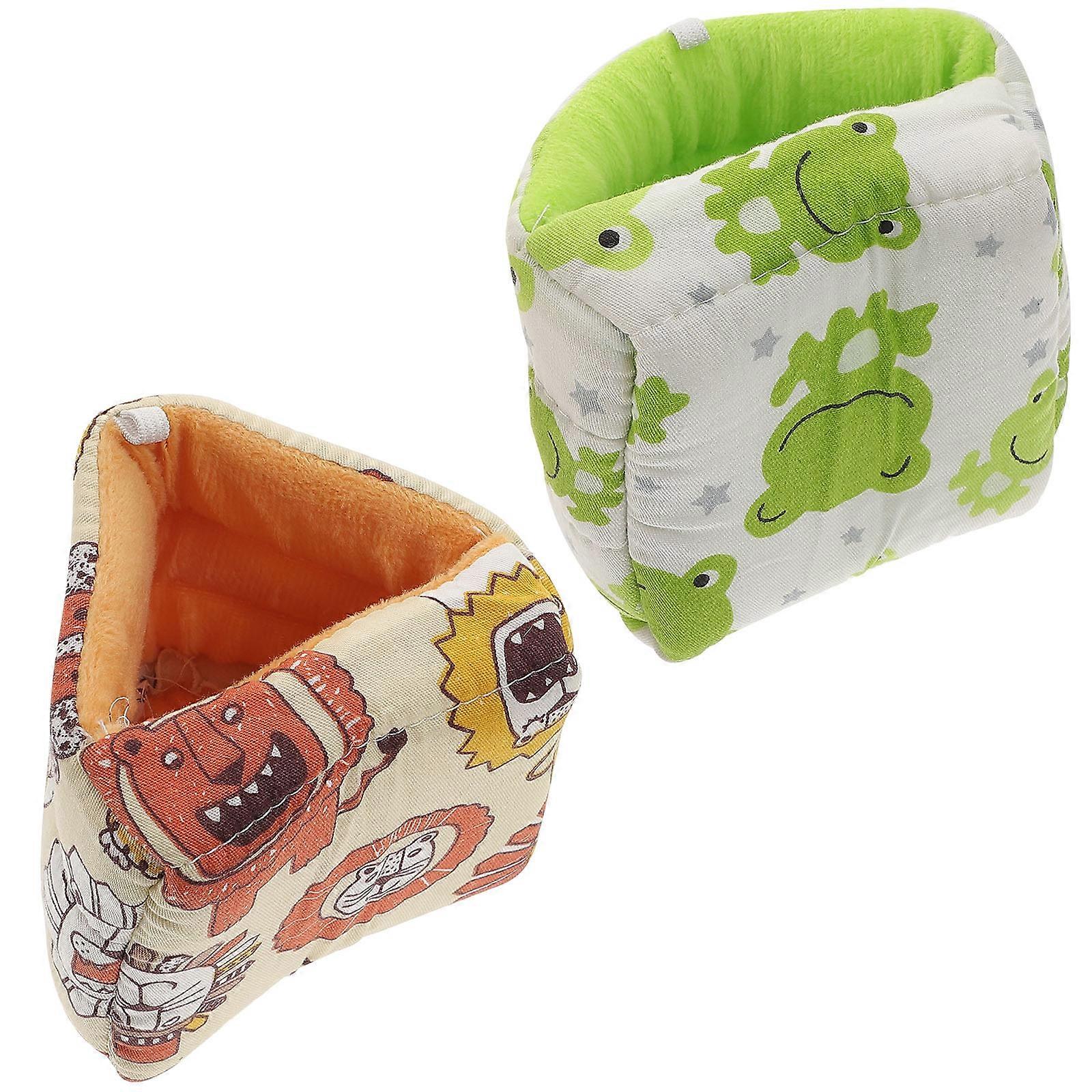 Hamster Hideout Bed Cave Small Animal Accessories Textile Doll Creative Modeling 8X8X8cm 2Pcs