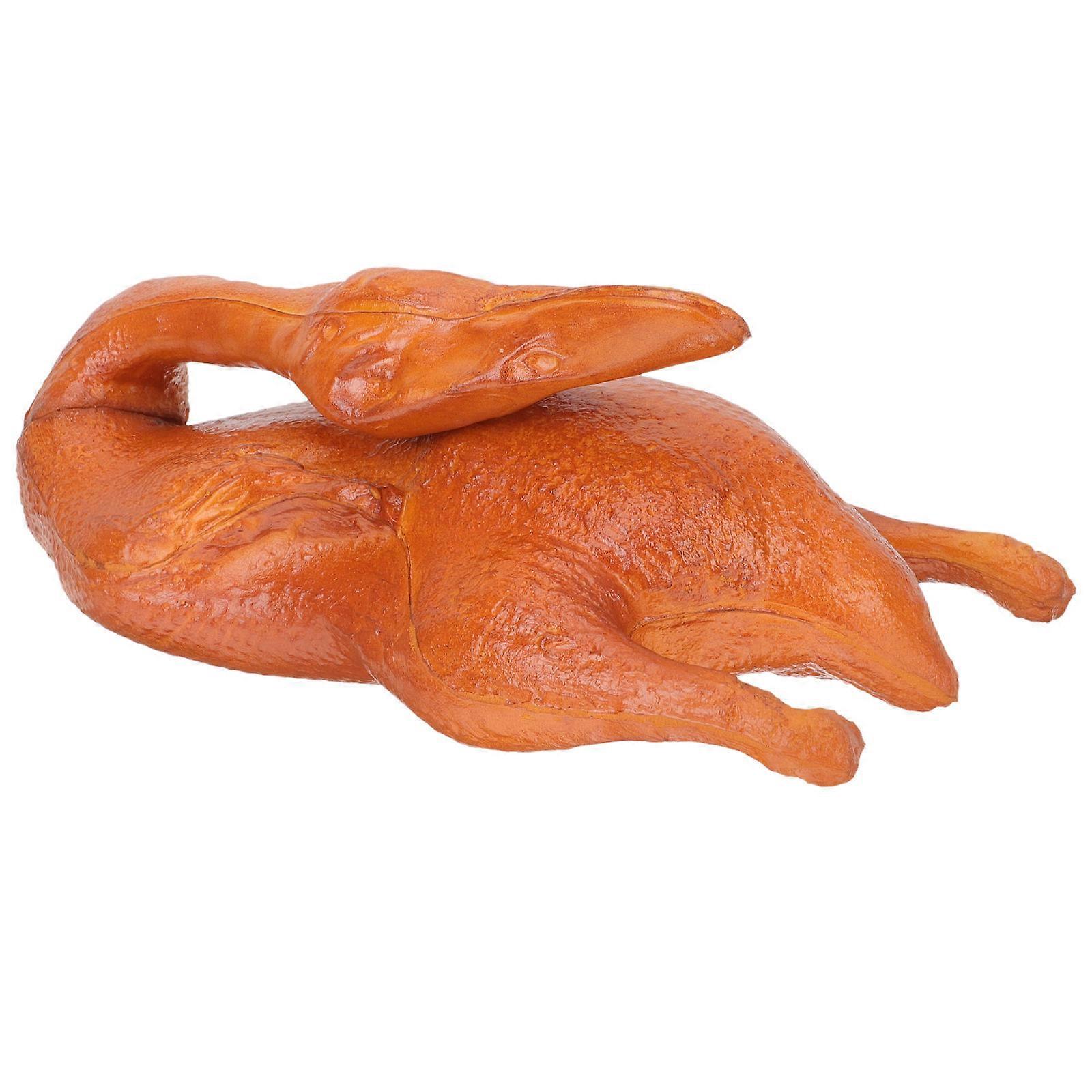 Simulation Roasted Duck Artificial Lifelike Roast Ducks Model For Photography Props 30.00X12.00X12.00CM Pvc 1Set